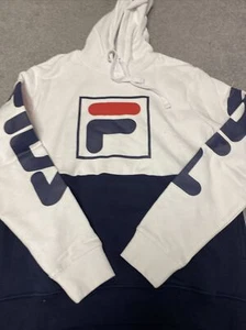 Fila Hoodie Mens Marzio Hoodie Pullover Sweatshirt - Small - Picture 1 of 5