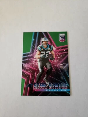 Christian McCaffrey 2020 Donruss Elite Star Status Green #10 Panthers Parallel - Image 1 of 2