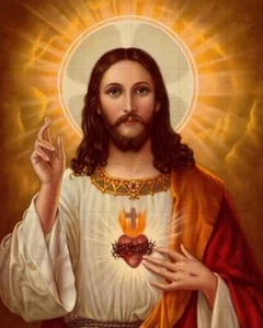 JESÚS - Foto de obra de arte religiosa de 10" x 8" con artistas impresión de Cristo - Imagen 1 de 1