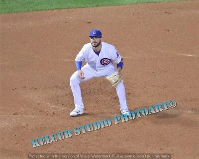 KRIS BRYANT ~ Chicago Cubs 2019 FINAL HOME WIN varios tamaños impresión fotográfica Foto 1 de 4
