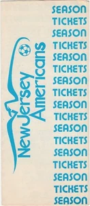 1977 FOLLETO DE BOLETOS DE TEMPORADA DE LA LIGA DE FÚTBOL AMERICANO DE NUEVA JERSEY - Imagen 1 de 4