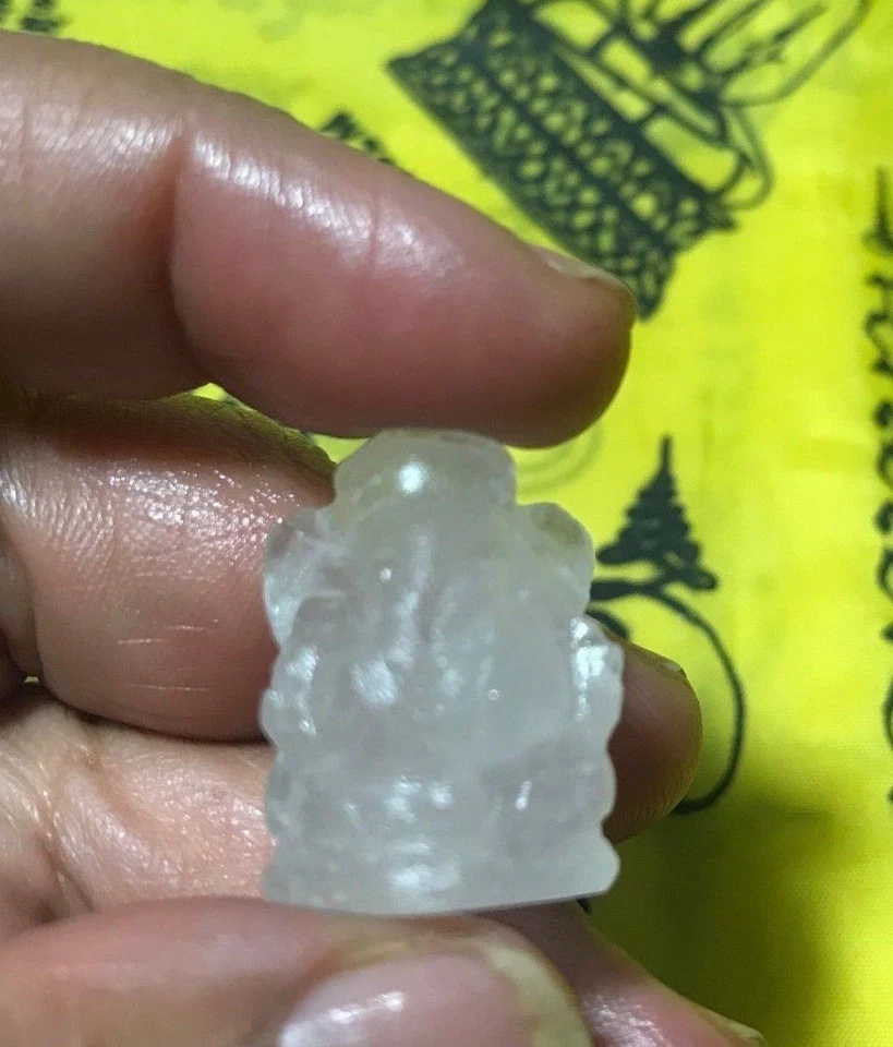 MAGIA NATURAL TALISMÁN CUARZO ENORME SEÑOR GANESHA TALLA ESCULTURA AMULETO TAILANDÉS Foto 1 de 4