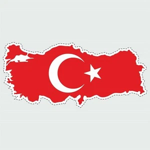 Auto-Aufkleber | Türkei | Türkiye | Land | Sticker | Umriss | ay yildiz #D041 ? - Picture 1 of 1