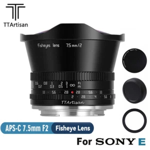 TTartisan 7.5mm F2.0 MF Fisheye Lens for Sony NEX E-mount A6300 A6500 A7 A7R A9 - Picture 1 of 12