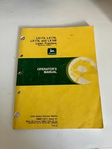 Oldtimer John Deere LX172 LX176 LX178 LX186 Rasentraktoren Bedienungsanleitung - Bild 1 von 6