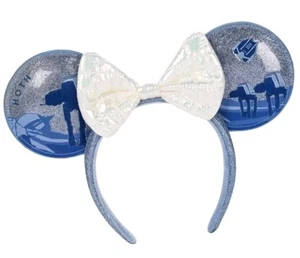 Cerchietto orecchie Disney Parks Star Wars Hoth Ashley Eckstein blu bianco - Foto 1 di 5