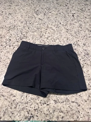 New Without Tags UNDER ARMOUR Sz 8 Black Ladies Flat Front Stretch Dress Shorts - Image 1 of 4