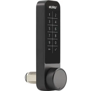 Burg Elektronisches Zahlenschloss, ideal als Spindschloss mit Code, schwarz - Bild 1 von 12