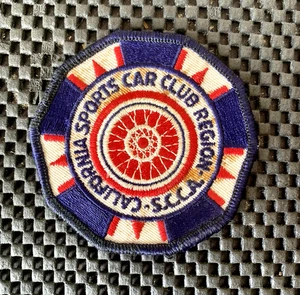SCCA CALIFORNIA SPORTS CAR CLUB REGION EMBROIDERED SEW ON ONLY PATCH RACING 3" - Picture 1 of 2