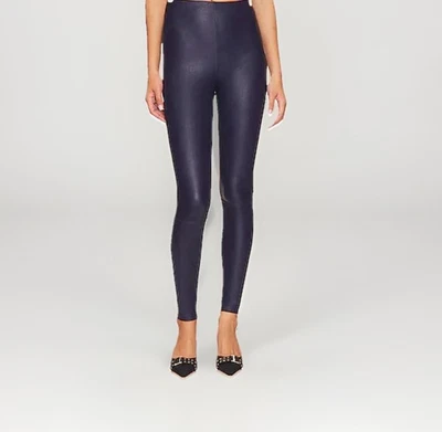 Leggings de couro sintético Good American Good Waist • Azul marinho - Novo sem etiquetas com defeito - Imagem 1 de 4