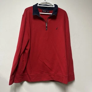 Suéter Pullover Nautica Para Hombre XXL 2XL Cuarto Cremallera 1/4 Cremallera Sudadera - Imagen 1 de 6