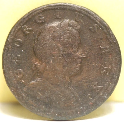 Great Britain, 1720 1.2 Penny, KM557, Very Good, marks, NR, 10-11 - Image 1 of 2