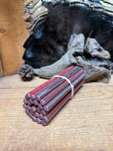 Bundle of 25 - Black & Red Dymondwood 5/16" Turkey Call Striker Dowels - Picture 1 of 1
