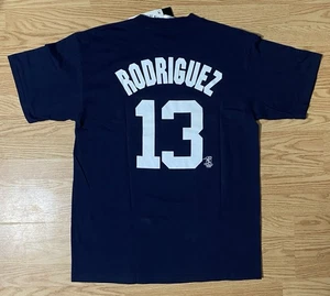 Vintage Rodriguez #13 Yankees New York MLB Majestic Navy T-Shirt Erwachsene L Neu mit Etikett - Bild 1 von 10