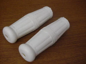 New 1909-1934 Harley All Twins Handlebar Grips Correctly Marked, 3310-09, WHITE - Picture 1 of 1