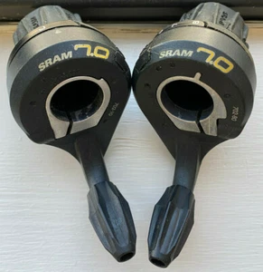SRAM 7.0 3x8 Front Left and Rear Right Grip Twist Shifters Set MTB Bike Bicycle - Picture 1 of 10