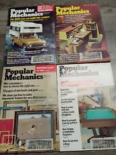 Lot of 4 Vintage  Popular Mechanics Magazine From 1973