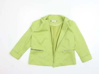 Principles Womens Green Collared Polyester Blend Jumper Size 12 - Image 1 of 4