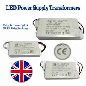 Power Supply AC15V -250V,DC 12V LED Driver Transformer LED Strip Adapter - Picture 1 of 10