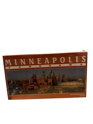 De colección Great American Puzzle Factor 1996 Minneapolis Panorama 12"X36" 550 piezas Foto 1 de 4