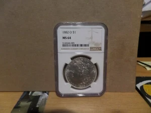 1882 S Morgan Silber Dollar NGC MS64 Blast White - Bild 1 von 2