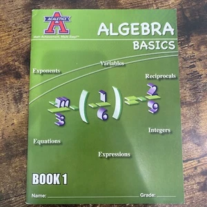 Acaletics Algebra Basics Book 1 - Picture 1 of 6