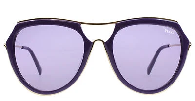 NUEVO CON ETIQUETAS Gafas de sol Emilio Pucci EP 16 81Y Violeta Brillante/Violeta 56 mm EP 0016 NUEVO EN CAJA Foto 1 de 3