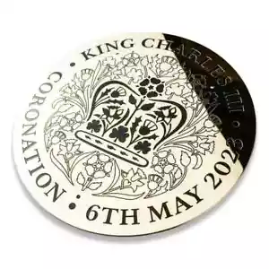 King Charles III Coronation plaque in Solid brass - Picture 1 of 1