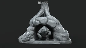 Bear Town Building - Davale Games 3D Printed With High Quality Resin - Picture 1 of 3