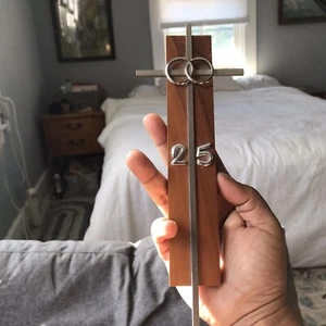 Silber Antik Art Deco Kruzifix Kreuz 25 Jahre Ehe Religiös Anhänger - Bild 1 von 5