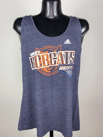 Women’s Adidas Vintage Charlotte Bobcats Cotton NBA Basketball Sleeveless Tank Cover