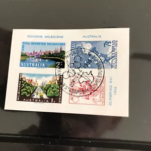 Sonderbeleg Olympiade Melborn Australien 1956 - Imagen 1 de 1