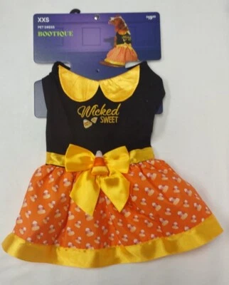 Vestido Disfraz Perro Dulce Malvado Talla XXS Halloween Boutique Petco 9"-11" Foto 1 de 4