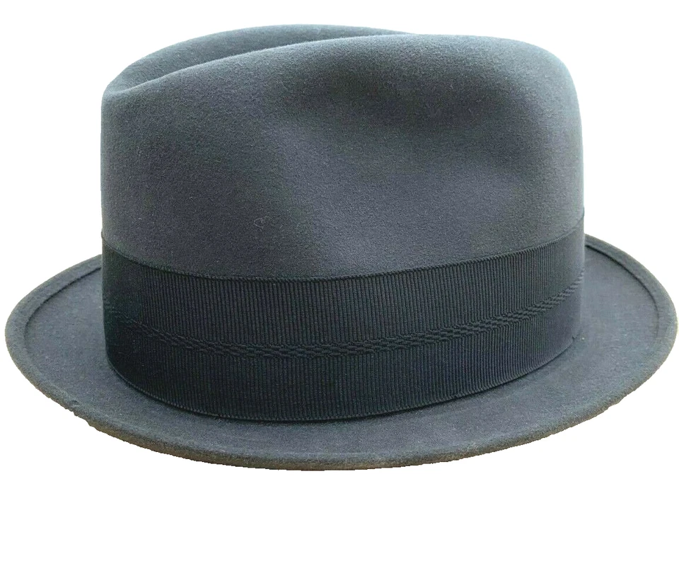 Retro 50's Mallory "The Ridgewood" Sam Snead Size 7 1/4 Gray Felt in Box MINT - Image 1 of 4