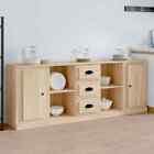 Sideboards Buffet Cupboard Storage Side Cabinet 3 Pcs Engineered Wood Vidaxl