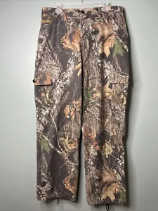 FieldStaff Mens Large Camo Pant Cargo Mossy Oak Break Up Camouflage Hunting - Picture 1 of 10