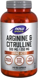 Now Foods Arginine  Citrulline 500 250 mg 240 Veg Capsules - Picture 1 of 6