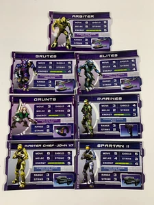 Halo Interactive Strategy DVD Board Game Accessories 7 Character Cards - Picture 1 of 1