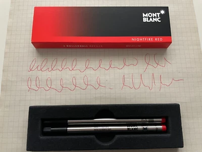Doppelpack Mont Blanc Rollerball Refills Nightfire Red M #105160 - Bild 1 von 3