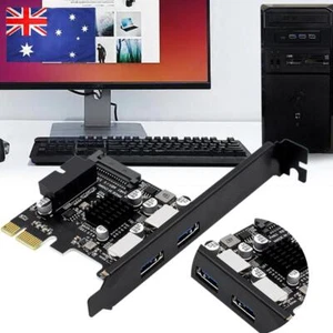 USB 3.0 PCI-E Expansion Card 5Gbps 19pin/20Pin Front Panel Useful for PC Desktop - Afbeelding 1 van 18