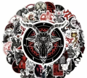 PEGATINAS SATÁNICAS PORTÁTIL, Magia Oscura, Calcomanías Adhesivas SATANÁS BRUJA ARTESANÍA, DIABLO - Imagen 1 de 7