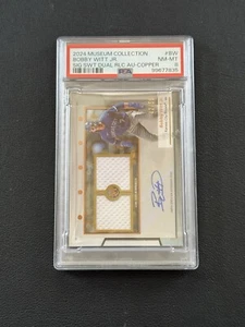 2024 Topps Museum Collection Bobby Witt Jr. Dual Relic Auto /50 #SWDRA-BW PSA 8 - Picture 1 of 2