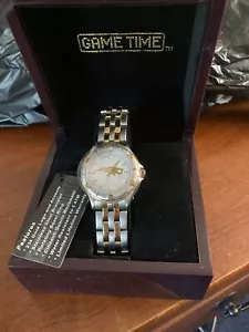 NEW Game Time Watch Women's NE Patriots 23K Gold Logo and Accents New Battery - Picture 1 of 3