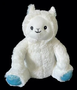Peluche Silver One Blanco Azul Cordero Oveja Alpaca Sentado 13" Peluche Juguete - Imagen 1 de 5