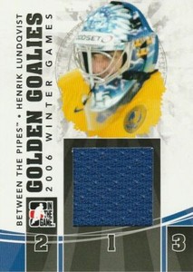 2010-11 Between the Pipes Golden Goalies Jerseys Black #GG13 Henrik Lundqvist/80