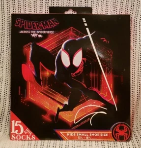 Spider-Man Across the Spider-Verse 15 Days Of Socks MARVEL Low Cut Ankle Crew - Picture 1 of 11
