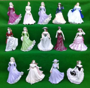 ROYAL WORCESTER - LES PETITES - SELECTION OF FINE BONE CHINA FIGURINES. - Picture 1 of 122