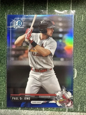 PAUL DEJONG - 2017 BOWMAN CHROME PROSPECTS  Blue REFRACTOR RC /150 - Image 1 of 4