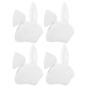 Máscara de conejo en blanco hecha a mano 4 piezas mascarillas de carnaval sin pintar mascarada para mujer - Imagen 1 de 12