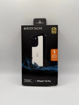 NEW Body Glove Tidal Waterproof Phone Case for iPhone 15 Pro Black/Clear - Image 1 of 4